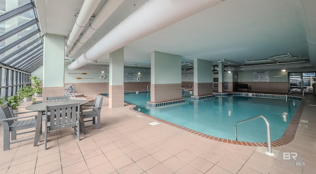 view of pool with a patio area