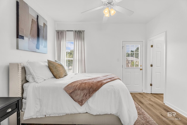 4 Yacht Club Dr Unit 15, Daphne, AL 36526 - bedroom featuring wood finished floors, baseboards, and ceiling fan