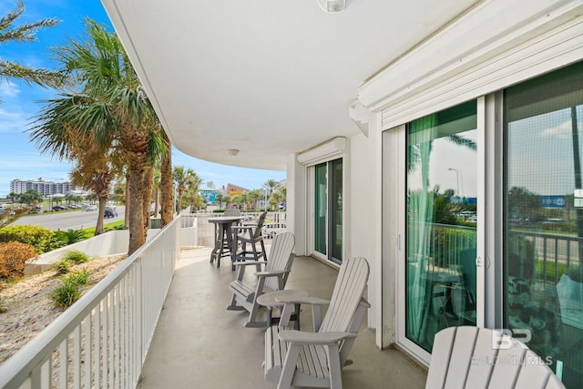 view of balcony