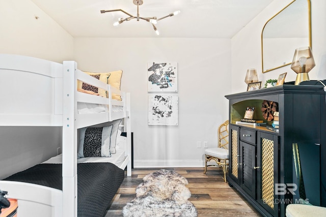 bedroom featuring hardwood / wood-style floors