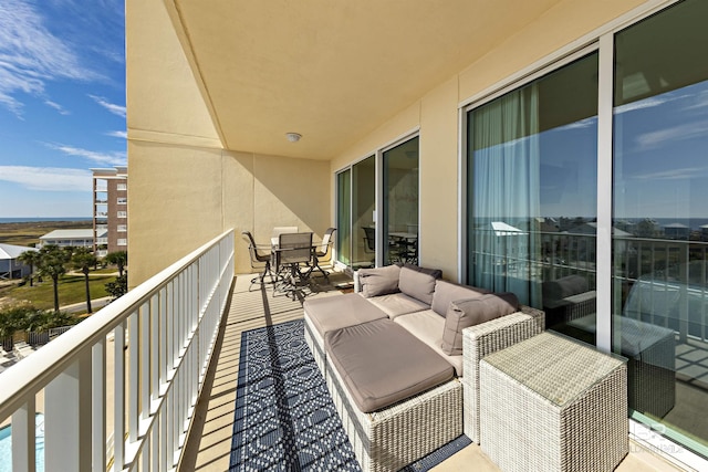 453 Dune Dr Unit 404, Gulf Shores, AL 36542 - balcony with an outdoor living space
