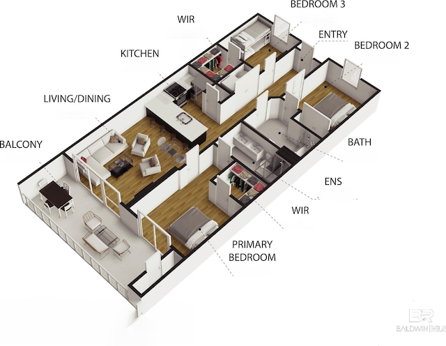 453 Dune Dr Unit 404, Gulf Shores, AL 36542 - view of property floor plan
