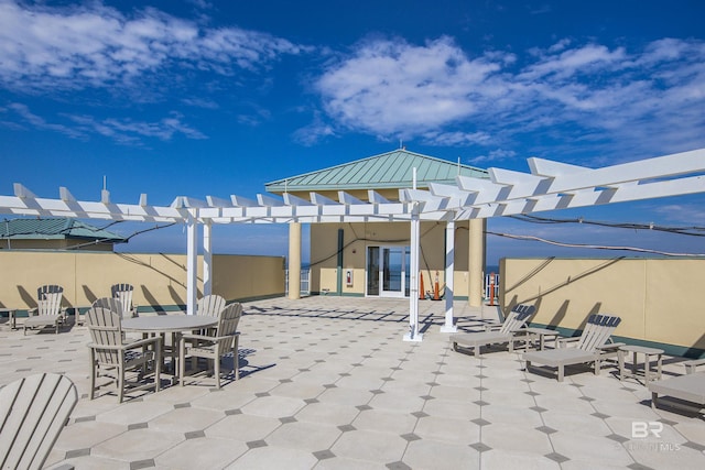 453 Dune Dr Unit 404, Gulf Shores, AL 36542 - view of patio / terrace featuring a pergola