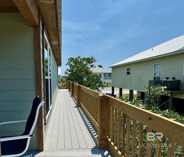 balcony featuring cooling unit