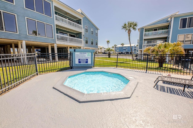 1872 W Beach Blvd Unit 206, Gulf Shores, AL 36542 - view of swimming pool with a hot tub