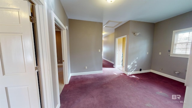 unfurnished room with carpet