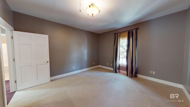 view of carpeted empty room