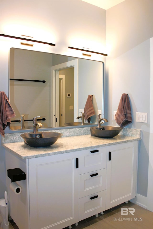 bathroom with vanity