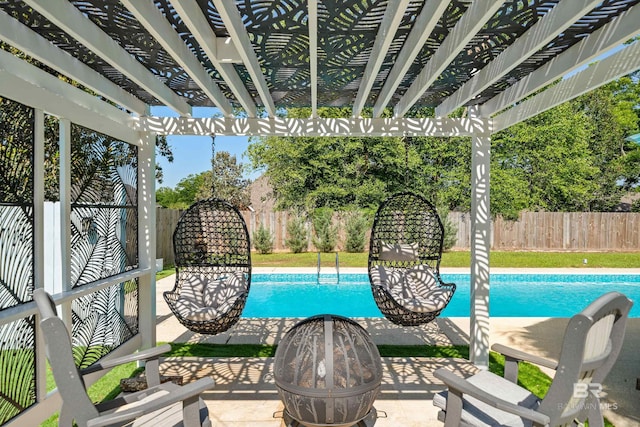 19083 County Road 13, Fairhope, AL 36532 - view of pool with a fenced backyard, a pergola, and a patio area