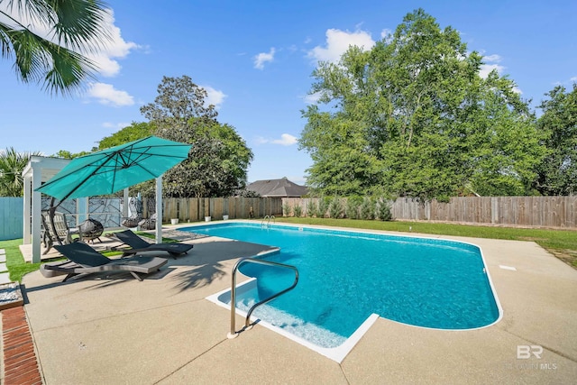 19083 County Road 13, Fairhope, AL 36532 - view of pool with a patio area and a fenced backyard