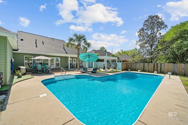 19083 County Road 13, Fairhope, AL 36532 - view of swimming pool with a patio and a fenced backyard