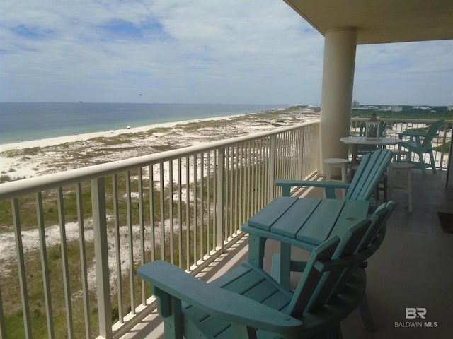 527 Beach Club Trl Unit D710, Gulf Shores, AL 36542 - balcony with view of water and beach