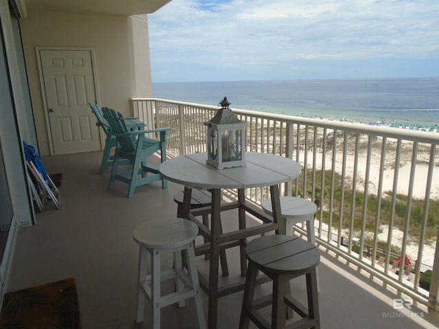 527 Beach Club Trl Unit D710, Gulf Shores, AL 36542 - balcony featuring view of water and beach