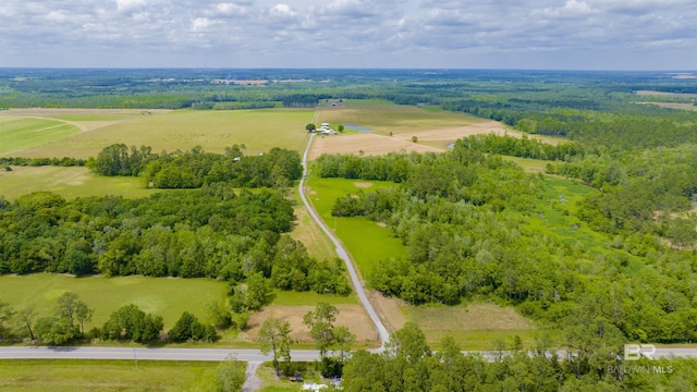aerial view of sparsely populated area
