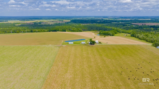 aerial view of sparsely populated area