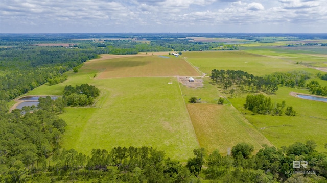aerial view of sparsely populated area featuring a nearby body of water