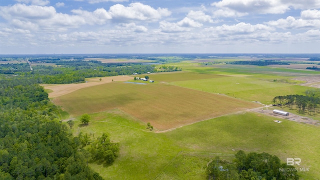 aerial view of sparsely populated area