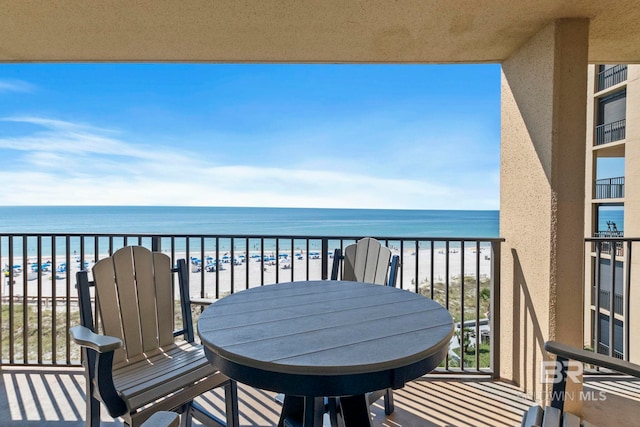 24400 Perdido Beach Blvd Unit 501, Orange Beach, AL 36561 - balcony with a water view and a beach view