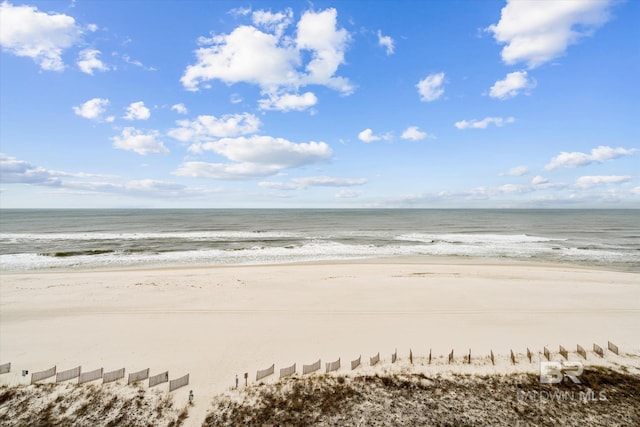 water view featuring a view of the beach