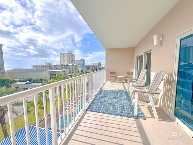 view of balcony