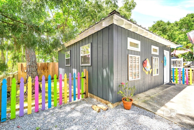 view of shed / structure