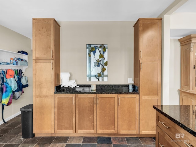 5410 Florida Ave, Orange Beach, AL 36561 - kitchen featuring stone finish floor and dark stone counters