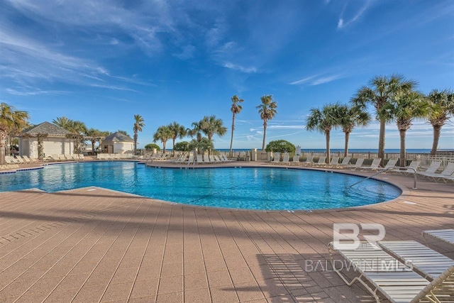 community pool featuring a patio