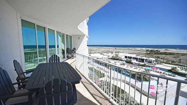 28107 Perdido Beach Blvd Unit D615, Orange Beach, AL 36561 - balcony with view of water and beach
