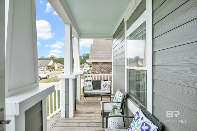 balcony with a porch