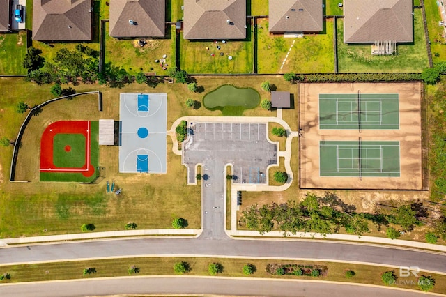 birds eye view of property