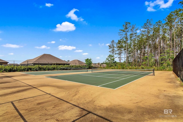 view of tennis court