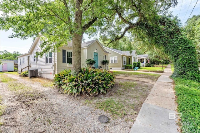 view of front of property with central AC