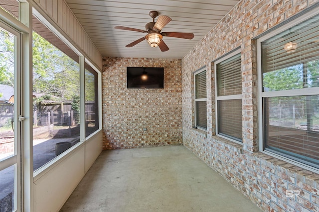 343 Stave Mill Rd, Fairhope, AL 36532 - unfurnished sunroom with a wealth of natural light and ceiling fan