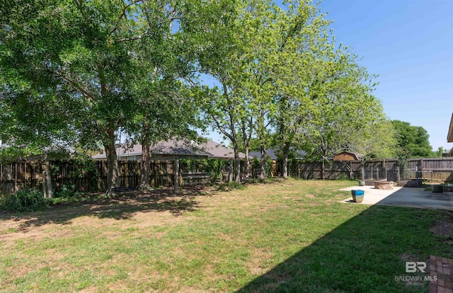 343 Stave Mill Rd, Fairhope, AL 36532 - view of yard with a fenced backyard and a patio area