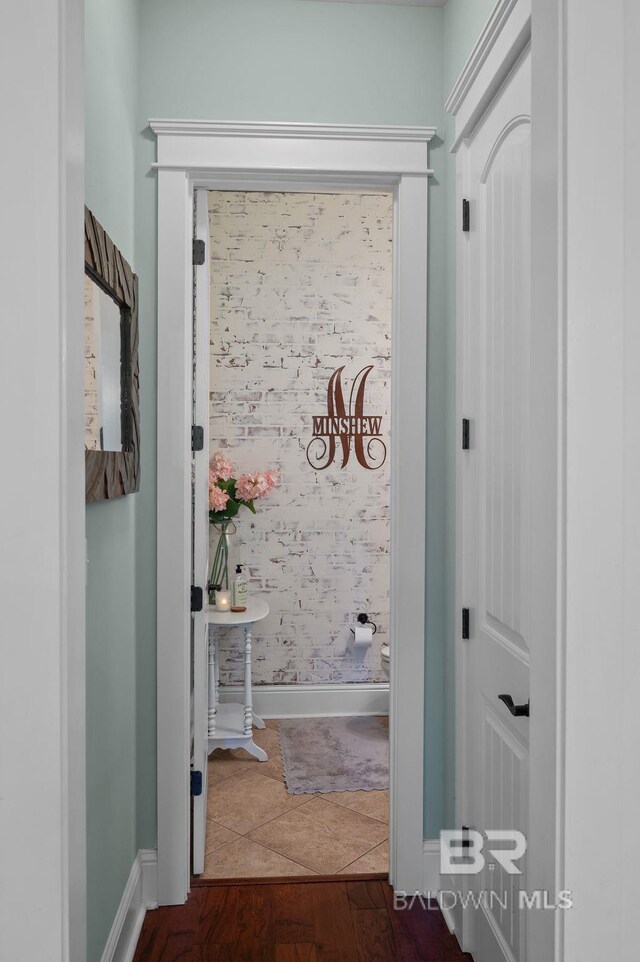 doorway with baseboards