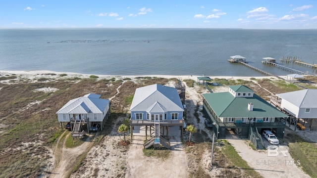 2420 Bienville Blvd, Dauphin Island, AL 36528 - aerial view of property and surrounding area featuring a large body of water