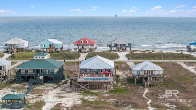 2420 Bienville Blvd, Dauphin Island, AL 36528 - view from above of property featuring a nearby body of water