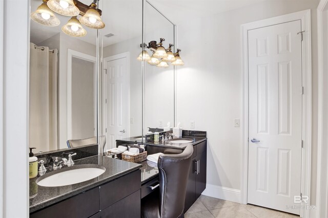 14237 Perdido Key Dr Unit Ph-1401, Pensacola, FL 32507 - full bath with visible vents, tile patterned floors, baseboards, and vanity