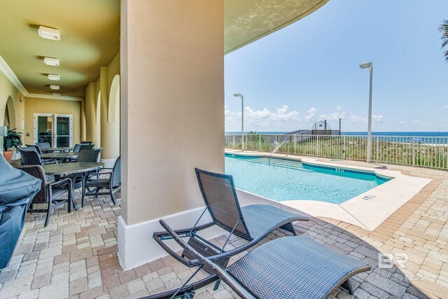 14237 Perdido Key Dr Unit Ph-1401, Pensacola, FL 32507 - view of swimming pool featuring fence, a patio, and a fenced in pool