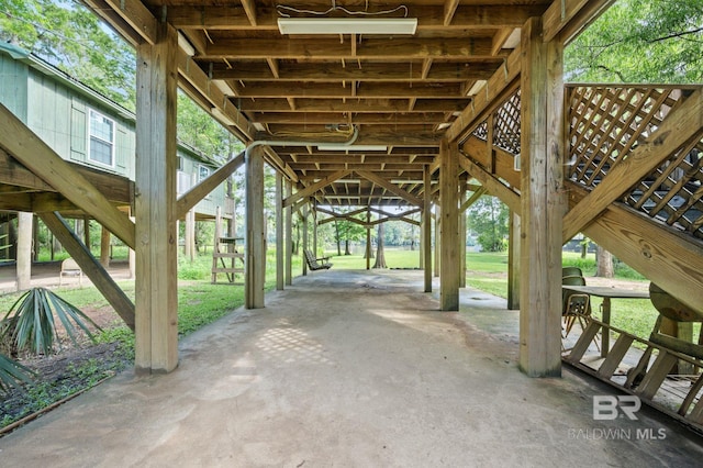 view of property's community with a patio area