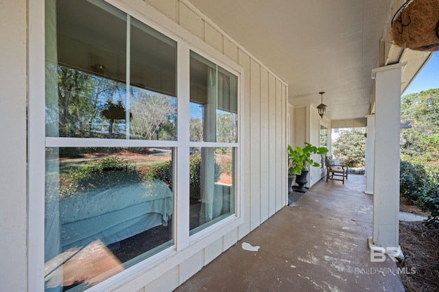 view of patio with covered porch