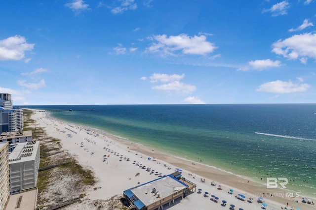 water view featuring a view of the beach