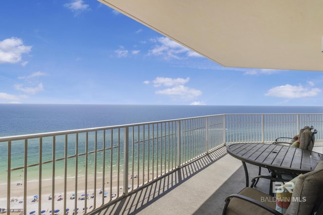 401 E Beach Blvd Unit 1704, Gulf Shores, AL 36542 - balcony with view of water and beach