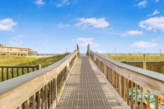 view of property's community featuring a water view