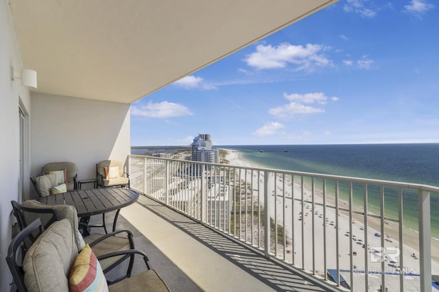 401 E Beach Blvd Unit 1704, Gulf Shores, AL 36542 - balcony with view of water and beach