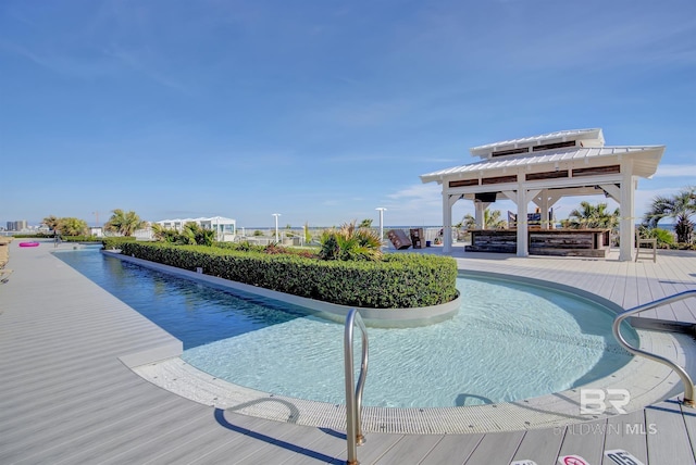28107 Perdido Beach Blvd Unit D512, Orange Beach, AL 36561 - outdoor pool with a gazebo