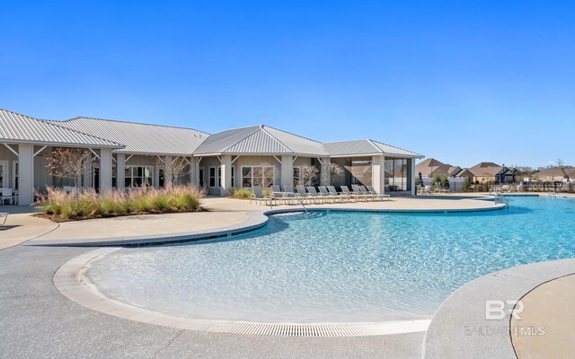 view of pool with a patio area