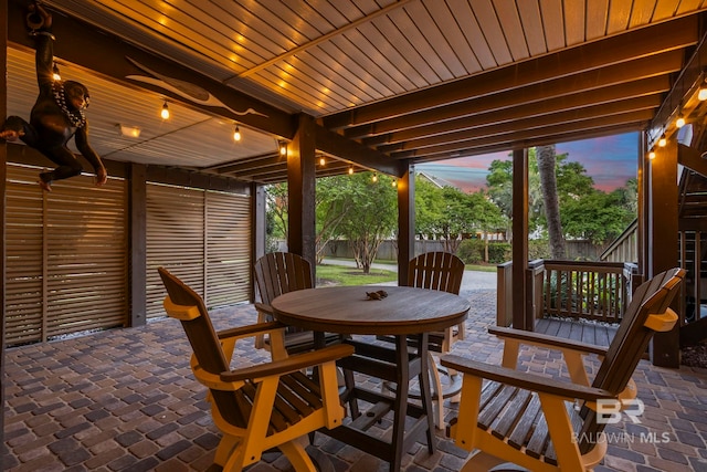 view of sunroom