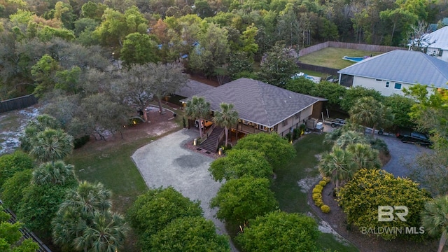 birds eye view of property