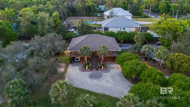 birds eye view of property